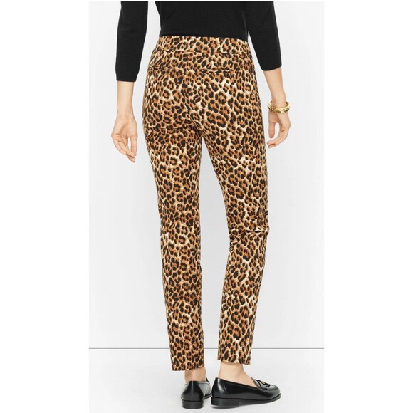 Talbots Leopard Print Ankle Pants - Picture 3 of 11